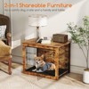 Tangkula Dog Crate Furniture for Small/Medium Dogs 33" Indoor Pet House Side End Table - 4 of 4