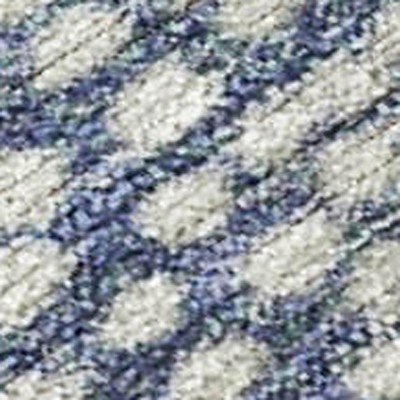 HomeRoots 5' X 8' Beige And Blue Geometric Washable Indoor Outdoor Area Rug