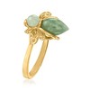 Ross-Simons Jade Bumblebee Ring in 18kt Gold Over Sterling - 3 of 4