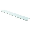 vidaXL Shelves 2 pcs Panel Glass Clear 39.4 inches x5.9 inches - 2 of 3