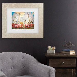 Trademark Fine Art Watson-Hall Nantucket Lightship 2 Boston Matted Framed Art - 1 of 4