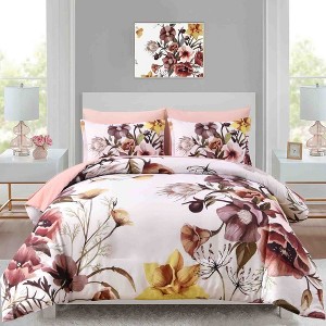BAGOKIE 7 Pieces Floral Bed in a Bag  Comforter Set for All Season - 1 of 4