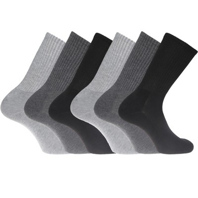 Dockers Men's Socks & Hosiery - 6-pack Cushioned Athletic & Dress Crew ...