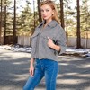 Anna-Kaci Women's Zip-Up Collared Jacket with Front Flap Pockets - 3 of 4