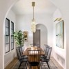 Rennnsan Thalor 35" W 3 - Light Liner Crystal Modern Glam Dimmable Kitchen Island Pendant - 4 of 4