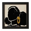 Domonique Brown Black Hair No. 4 Framed Wall Art Black - Deny Designs - 4 of 4