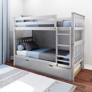 Max & Lily Twin over Twin Bunk Bed with Trundle - 1 of 4