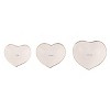 Transpac Dolomite 5.75 in. Off-White Valentines Day Heart Trinket Dish Set of 3 - 2 of 4