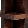 Wood Geometric Sculpture - Rustic Handcrafted Decorative Object for Shelf, Desk, or Table - Wooden Accent for Home & Office - 4 of 4