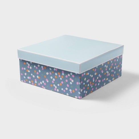 Navy Dots Square Box - Spritz™ : Target