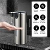 LunaLulinlk Automatic Soap Dispenser, Touchless Hand Free Soap Dispenser 3 Adjustable Soap Volume Dish Soap Dispenser Silver - 3 of 4