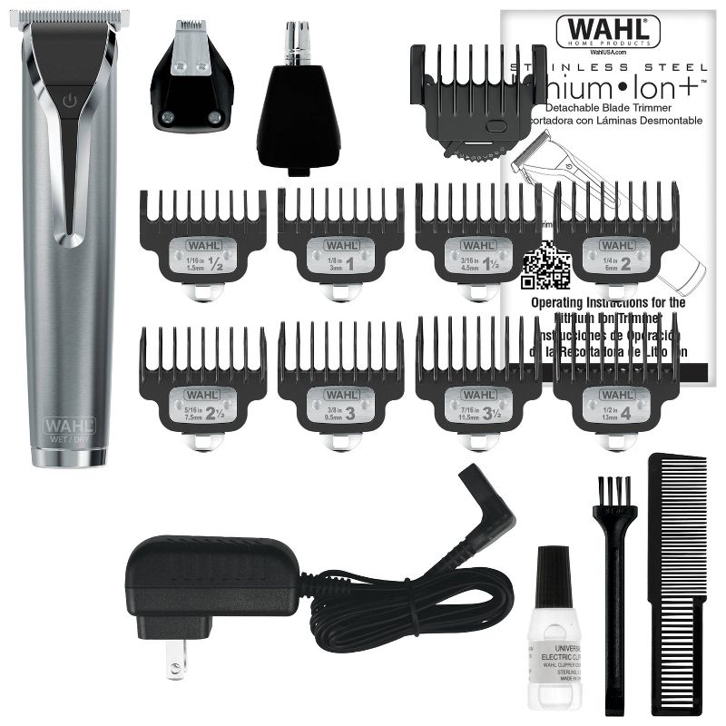 Wahl Lithium Ion Stainless Steel Trimmer, 3 of 6