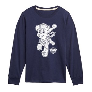 Boys' - Paw Patrol - Chase Christmas Bells Long Sleeve Graphic T-Shirt - 1 of 4