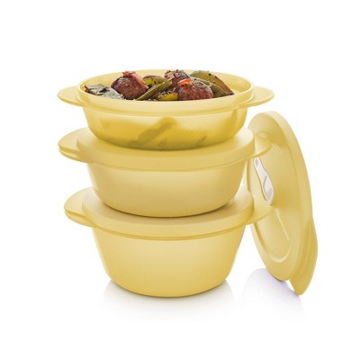 Tupperware 6pc (set of 3) Store, Serve and Go Bowl Food Storage Set