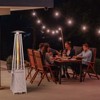 Coucheta 48K BTU Patio Heater with Double-Layer Stainless Steel Burner, Wheels, Shelf Table, Safety Tilt Switch, Pyramid Design for Home, Porch, Yard - 3 of 4
