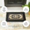 Evergreen Cambridge Letter G Monogram Burlap Sassafras Indoor Outdoor Switch Doormat1'10"x10"Brown - 2 of 4