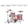 Ludwig Classic Maple 3-Piece Jazzette Shell Pack With 18" Bass Drum Pink Oyster - 2 of 3