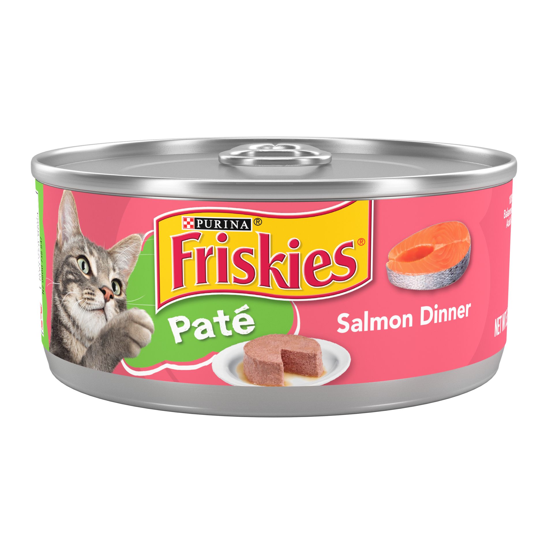 Purina Friskies Paté with Fish Flavor Wet Cat Food Salmon Dinner - 5.5oz