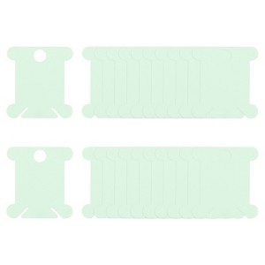 Unique Bargains PP Plastic Reusable Embroidery Floss Bobbins with Thread Clips 300 Pcs - 1 of 4