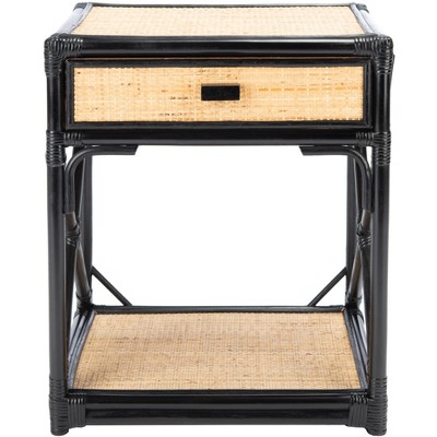 Bali 1 Drawer 1 Shelf Nightstand  - Safavieh