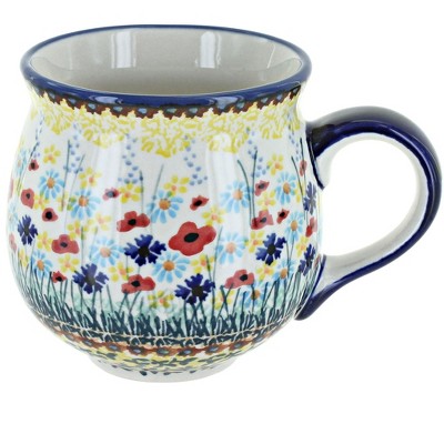 Blue Rose Polish Pottery K090  Manufaktura Bubble Mug