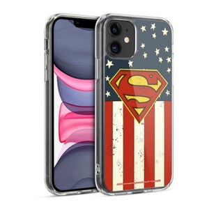 Superman DC Comics Logos U.S. Flag Soft Gel Case for Apple iPhone 11 :  Target