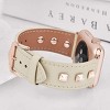 Worryfree Gadgets Dressy Leather Apple Band for iWatch Series 8 7 6 5 4 3 2 1 Genuine Leather Replacement Band Smart iWatch Accessories – two size - 3 of 4