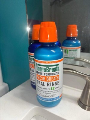 Therabreath Fresh Breath Mouthwash - Icy Mint : Target