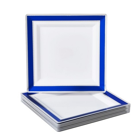 Square disposable cheap plates