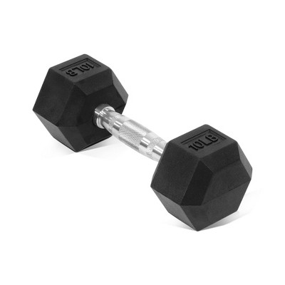 Sapphtopaz Rubber Coated Hex Dumbbell, Dumbbell Set with Non-Slip Grips for Exercise, Muscle Toning, Space-saving Home Gym Strength Training Dumbbells