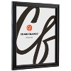 Craig Frames Black Hardwood Picture Frame, Matted, Set of 4 - 2 of 4