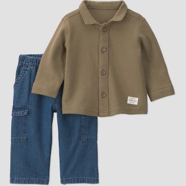 Carter's Just One You® Baby Boys' 2pc Shirt Jacket and Denim Pants