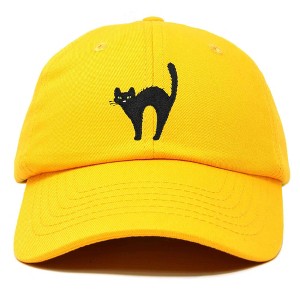 Dalix Black Cat Embroidered Womens Cotton Dad Hat Baseball Cap Adjustable - 1 of 4