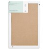 U Brands 20x 30 Burlap Bulletin Board White Wood Frame : Target