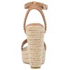 Journee Collection Womens Andiah Buckle Espadrille Wedge Sandals - 3 of 4