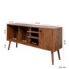 Syemin TV Stands and Consoles TV Stand Use in Living Room Furniture with 1 storage and 3 Shelves Cabinet, Brown, 53.15"*14.17"*26.38" - 3 of 4