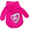 Paw Patrol Girls Winter Hat and 2 Pair Mittens or Gloves, Kids Ages 2-7 - 4 of 4