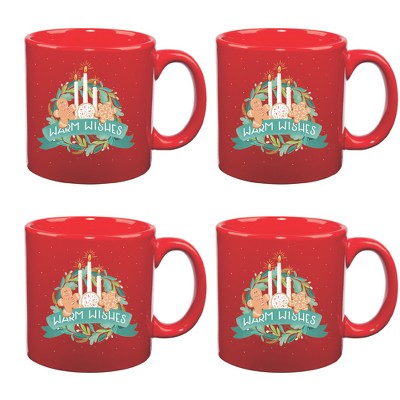 Courtside Market Lets Get Merry VI Big Mug 4 Piece Set
