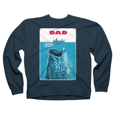 Adult Design By Humans Dad Needs a Bigger Bass Fishing Boat By MudgeStudios Sweatshirt