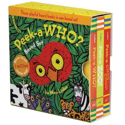 Peek-A Who? Boxed Set - (Peek-A-Who?) by  Nina Laden (Hardcover)