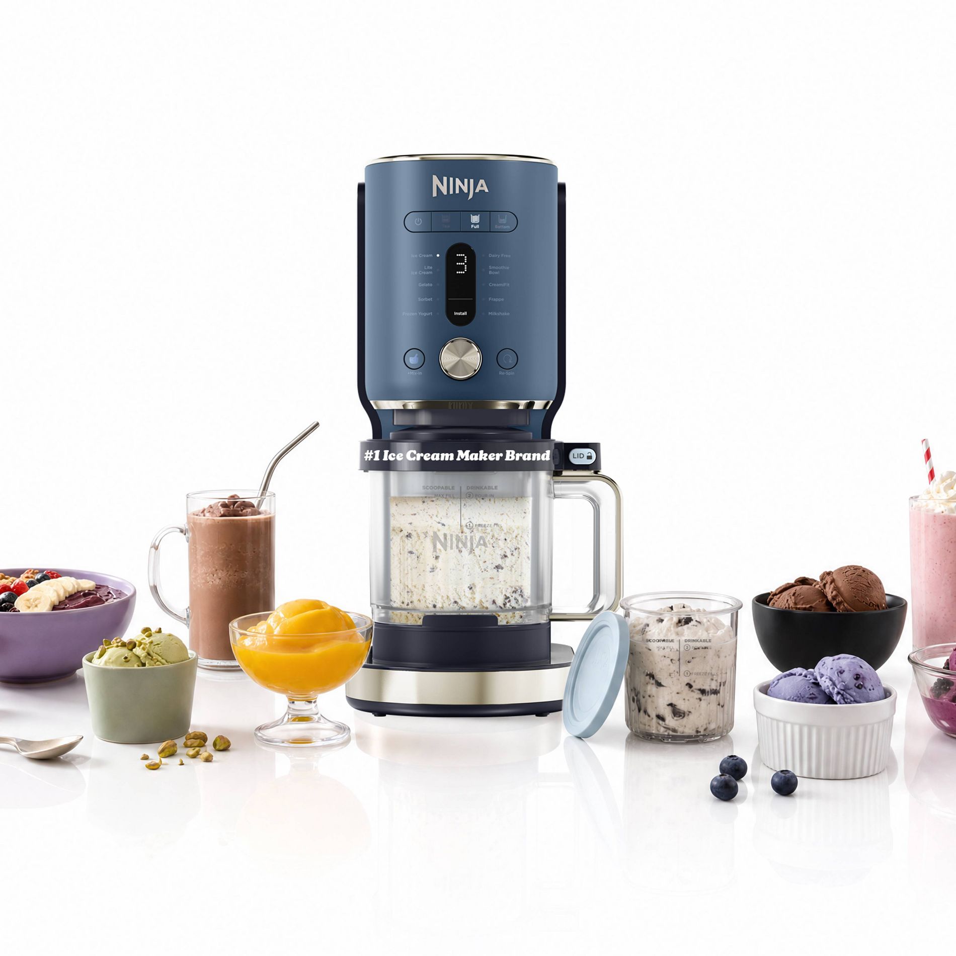 Ninja CREAMi XL Ice Cream Maker Navy
