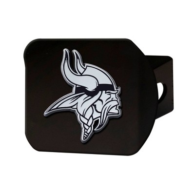  NFL Minnesota Vikings Chrome Metal Hitch Cover - Black 