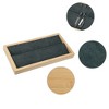Unique Bargains Bamboo Wood Earrings Tray Stackable Storage Jewelry Tray Showcase Organizer 1 Pcs - 3 of 4