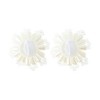 Unique Bargains Pearls Flowerss Shoelace Charms Beige 1 Pair - 4 of 4