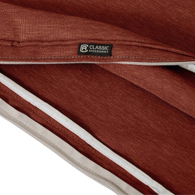 Heather Henna Red FadeSafe 41" Patio Bench Cushion