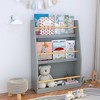 Racxily 3 Tier Kids Book Shelf,Kids Book Rack, Helps Keep Bedrooms, Playrooms, and Classrooms Organized - 2 of 4