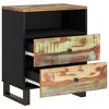 vidaXL Bedside Cabinet 19.7 in.x13 in.x24.4 in. Solid Wood Reclaimed&Engineered Wood - 4 of 4