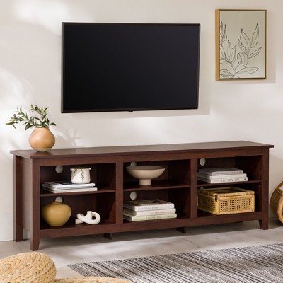 NicBex TV Stand for 80 Inch TV,TV Entertanment Center with 6 Open Storage Shelves,Modern TV Console Table for Living Room