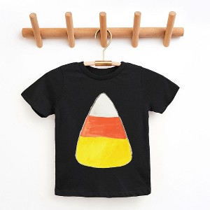 The Juniper Shop Watercolor Candy Corn Toddler Short Sleeve Tee - 1 of 3