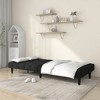 vidaXL 2-Seater Sofa Bed Black Velvet - 3 of 4